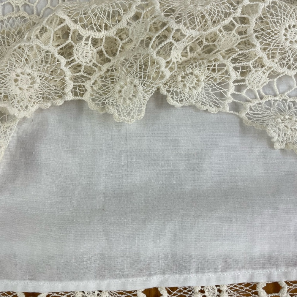 Mud Pie Mallory ivory crocheted dress large - Picture 14 of 14